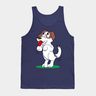 Dog pose dogs understand commands Tank Top